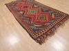 Kilim Red Runner Flat Woven 43 X 92 Area Rug 100-110377 Thumb 3