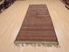 Kilim Brown Runner Flat Woven 37 X 101  Area Rug 100-110378 Thumb 1