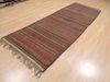 Kilim Brown Runner Flat Woven 37 X 101  Area Rug 100-110378 Thumb 2