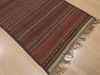 Kilim Brown Runner Flat Woven 37 X 101  Area Rug 100-110378 Thumb 4