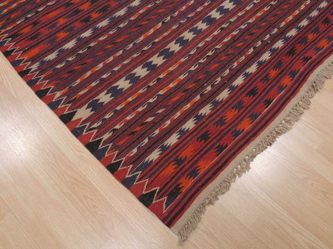 Kilim Red Runner Flat Woven 48 X 96 Area Rug 100-110379 Image 4