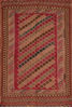 Kilim Red Flat Woven 45 X 75 Area Rug 100-110380 Thumb 0