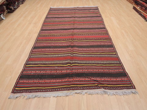 Kilim Red Runner Flat Woven 47 X 100 Area Rug 100-110381 Image 1