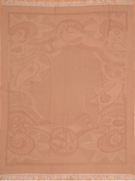 Afghan Kilim Beige Rectangle 7x9 ft Wool Carpet 110382