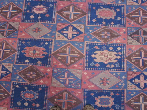 Kilim Blue Square Flat Woven 96 X 112 Area Rug 100-110384 Image 6