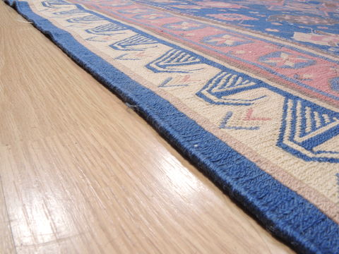 Kilim Blue Square Flat Woven 96 X 112 Area Rug 100-110384 Image 9