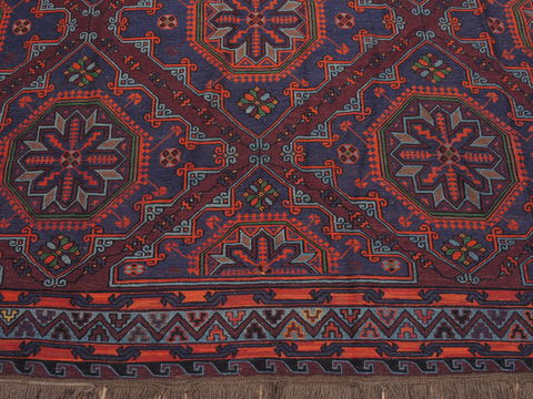 Kilim Blue Flat Woven 88 X 134 Area Rug 100-110388 Image 5