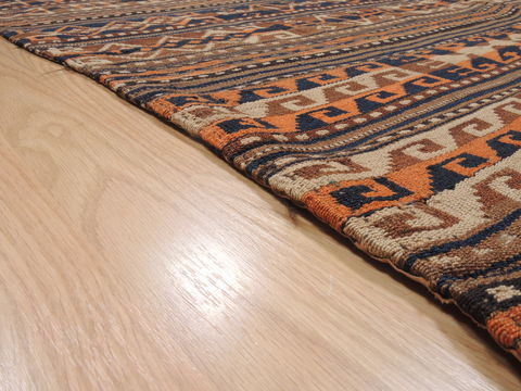 Kilim Brown Flat Woven 62 X 103 Area Rug 100-110390 Image 5
