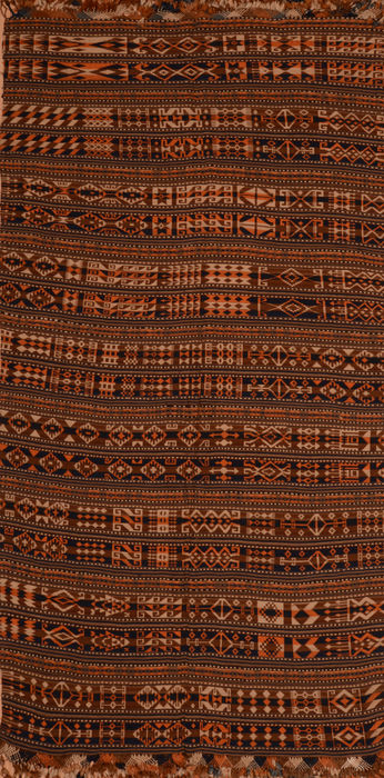 Kilim Brown Flat Woven 62 X 103 Area Rug 100-110390 Image 0