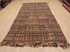 Kilim Brown Flat Woven 62 X 103 Area Rug 100-110390 Thumb 1