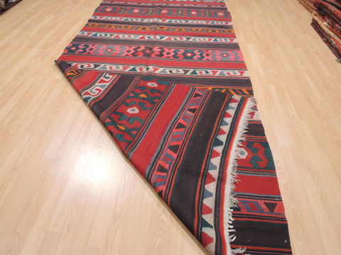 Kilim Red Runner Flat Woven 52 X 114 Area Rug 100-110394 Image 6