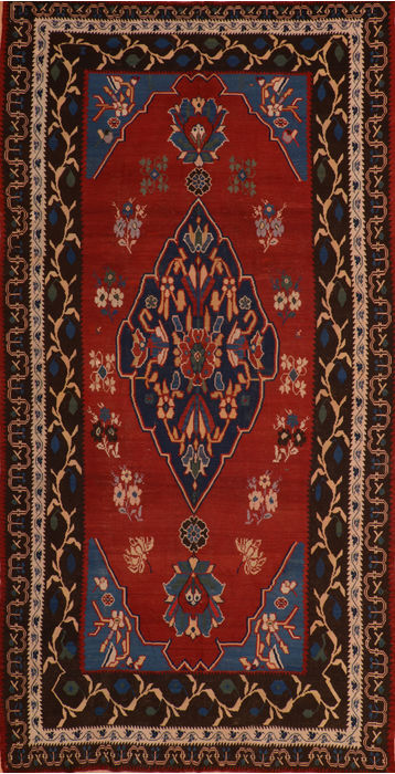 Kilim Red Flat Woven 69 X 137 Area Rug 100-110395 Image 0
