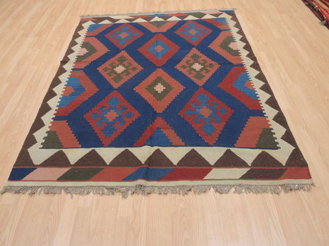 Kilim Brown Flat Woven 50 X 66 Area Rug 100-110397 Image 1