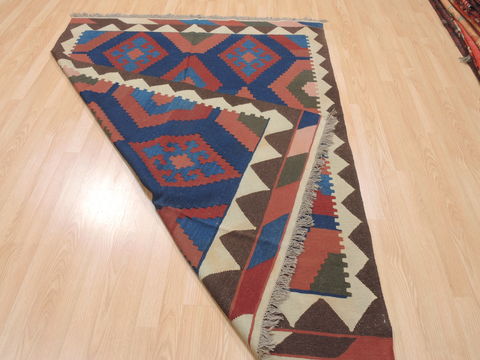 Kilim Brown Flat Woven 50 X 66 Area Rug 100-110397 Image 6