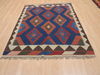 Kilim Brown Flat Woven 50 X 66 Area Rug 100-110397 Thumb 1