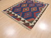Kilim Brown Flat Woven 50 X 66 Area Rug 100-110397 Thumb 2
