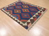 Kilim Brown Flat Woven 50 X 66 Area Rug 100-110397 Thumb 3