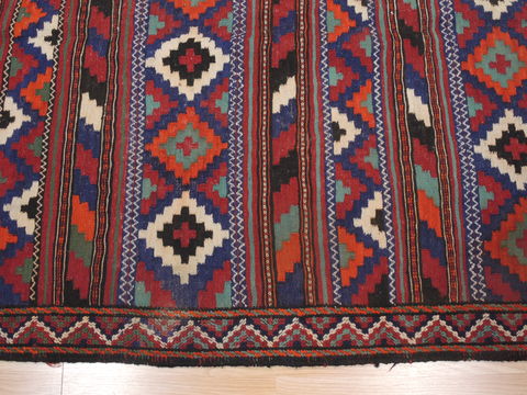 Kilim Red Runner Flat Woven 47 X 102 Area Rug 100-110399 Image 6