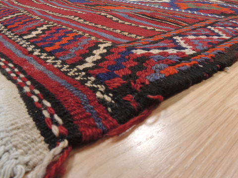 Kilim Red Runner Flat Woven 47 X 102 Area Rug 100-110399 Image 7