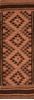 Kilim Brown Runner Flat Woven 36 X 105  Area Rug 100-110400 Thumb 0