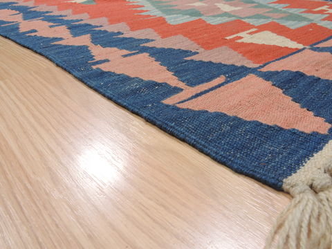Kilim Red Runner Flat Woven 28 X 114 Area Rug 100-110401 Image 5