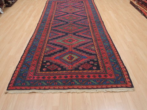Kilim Blue Runner Flat Woven 49 X 114 Area Rug 100-110407 Image 1