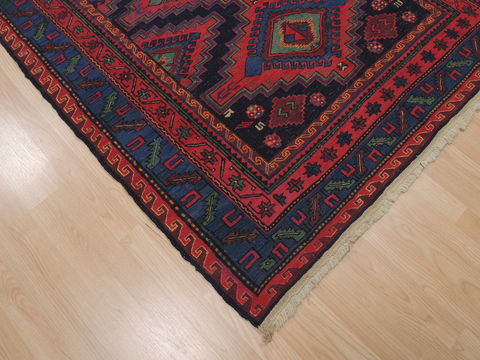 Kilim Blue Runner Flat Woven 49 X 114 Area Rug 100-110407 Image 4
