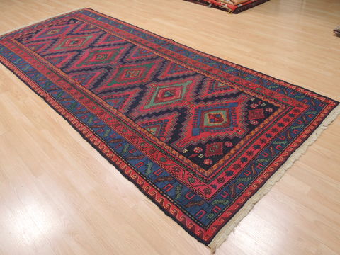 Kilim Blue Runner Flat Woven 49 X 114 Area Rug 100-110407 Image 8