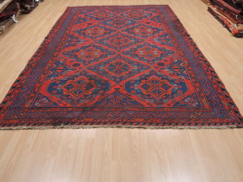 Kilim Red Flat Woven 71 X 110 Area Rug 100-110411 Image 1