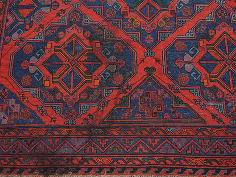 Kilim Red Flat Woven 71 X 110 Area Rug 100-110411 Image 4