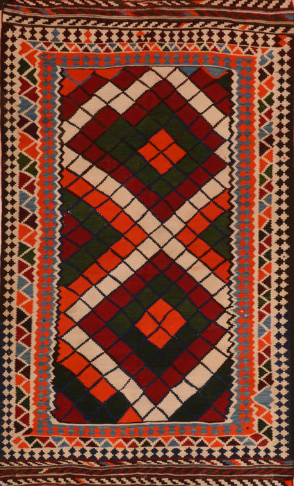 Kilim Red Flat Woven 49 X 82 Area Rug 100-110412 Image 0