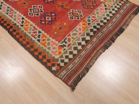 Kilim Red Flat Woven 49 X 93 Area Rug 100-110415 Image 4