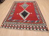 Kilim Red Flat Woven 54 X 81 Area Rug 100-110417 Thumb 1