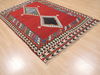 Kilim Red Flat Woven 54 X 81 Area Rug 100-110417 Thumb 3
