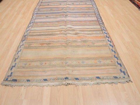 Kilim Beige Runner Flat Woven 48 X 98 Area Rug 100-110420 Image 1