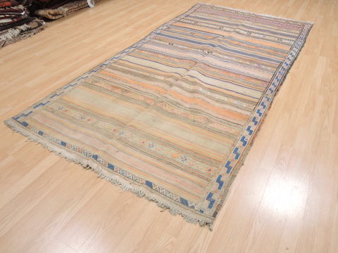 Kilim Beige Runner Flat Woven 48 X 98 Area Rug 100-110420 Image 2