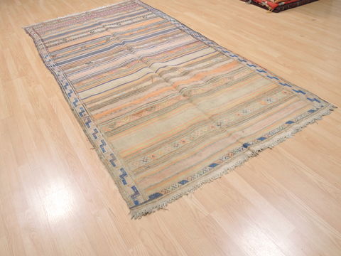 Kilim Beige Runner Flat Woven 48 X 98 Area Rug 100-110420 Image 3