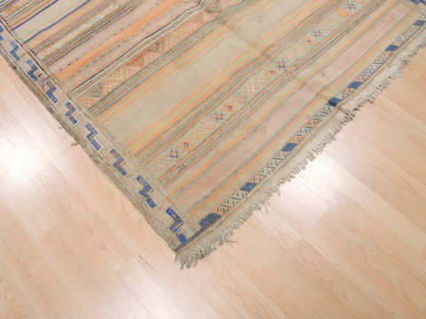 Kilim Beige Runner Flat Woven 48 X 98 Area Rug 100-110420 Image 4