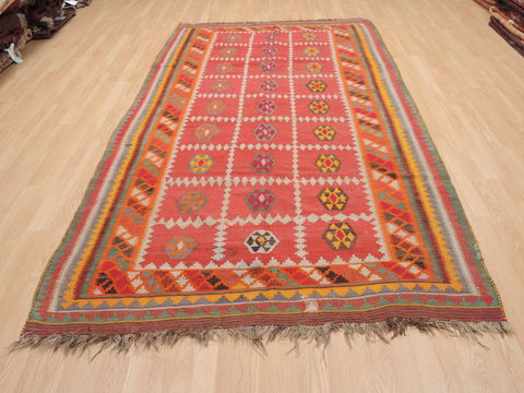 Kilim Red Flat Woven 54 X 95 Area Rug 100-110423 Image 1