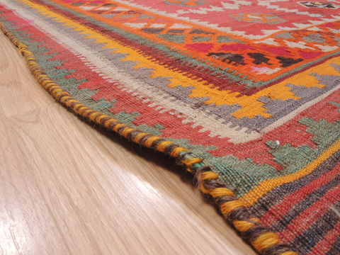 Kilim Red Flat Woven 54 X 95 Area Rug 100-110423 Image 4
