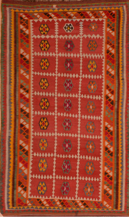 Kilim Red Flat Woven 54 X 95 Area Rug 100-110423 Image 0