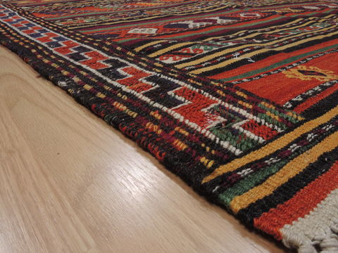 Kilim Red Runner Flat Woven 48 X 104 Area Rug 100-110425 Image 4