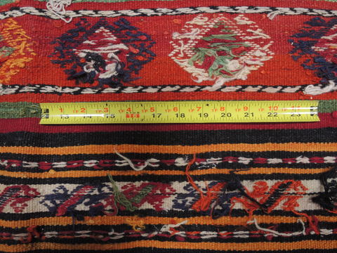 Kilim Red Runner Flat Woven 48 X 104 Area Rug 100-110425 Image 6