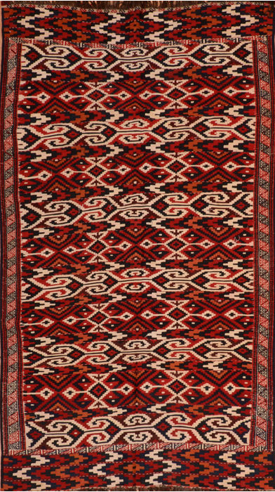Kilim Red Flat Woven 53 X 86 Area Rug 100-110426 Image 0