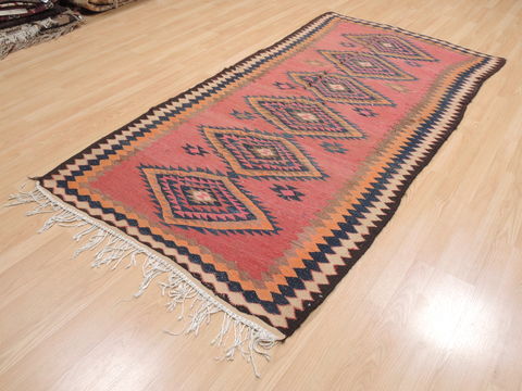 Kilim Red Flat Woven 41 X 711 Area Rug 100-110429 Image 2