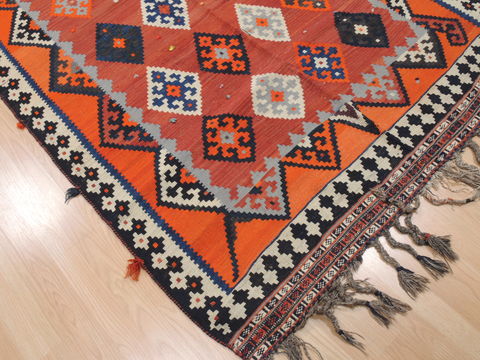 Kilim Red Flat Woven 411 X 85 Area Rug 100-110430 Image 4