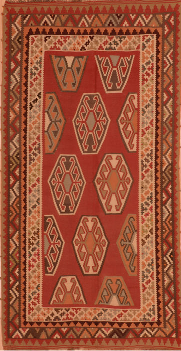 Kilim Red Flat Woven 47 X 92 Area Rug 100-110433 Image 0