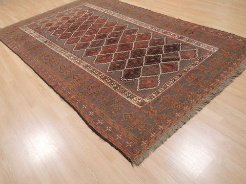 Kilim Brown Flat Woven 60 X 99 Area Rug 100-110435 Image 3