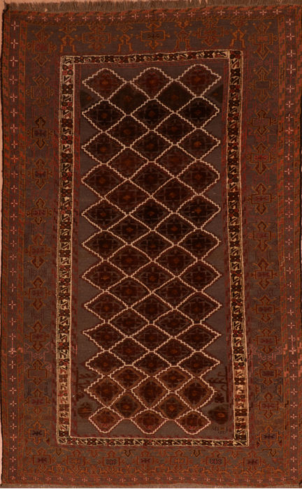 Kilim Brown Flat Woven 60 X 99 Area Rug 100-110435 Image 0