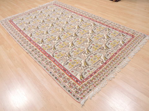 Kilim Beige Flat Woven 51 X 84 Area Rug 100-110436 Image 3